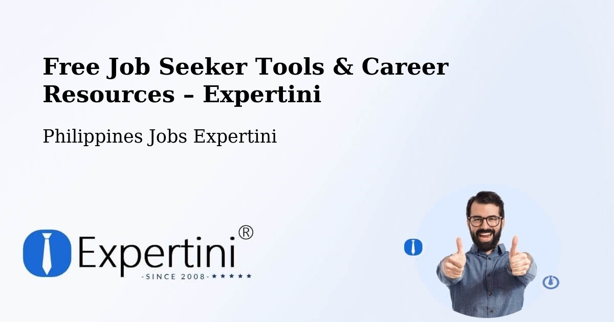 Free Job Seeker Tools & Career Resources – Limpapa - Limpapa, Philippines Jobs Expertini